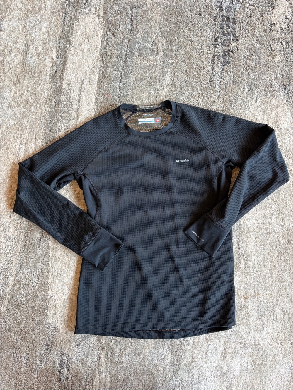 Columbia Omni-Heat Heavyweight Base Layer Thermal Shirt Black Women’s Large